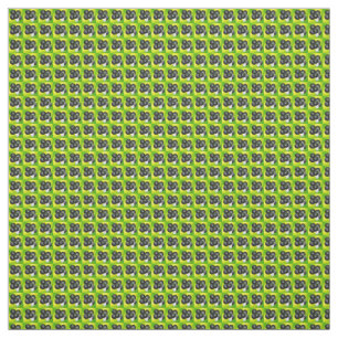 Tissu Motif de boules de pelouse jaune et vert citron,
