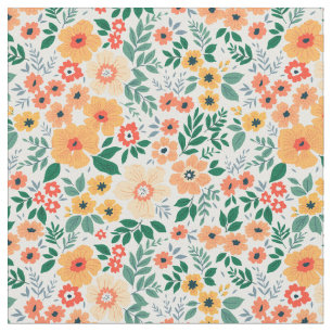 Tissu Motif de Bouquet de jardin coloré