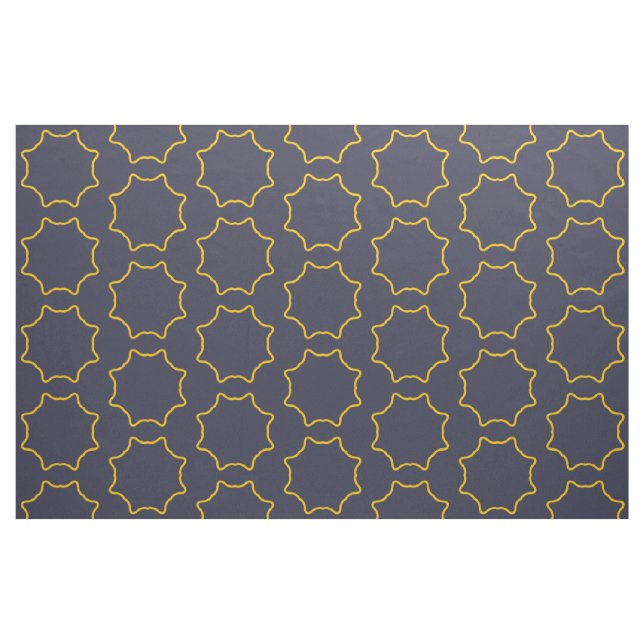 Tissu Motif de cadre étoile jaune (Fat Quarter)
