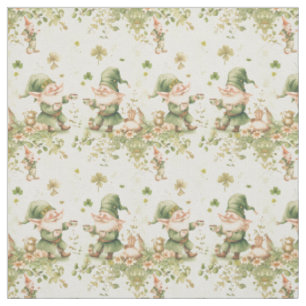 Tissu Motif de café irlandais St. Patrick Gnome