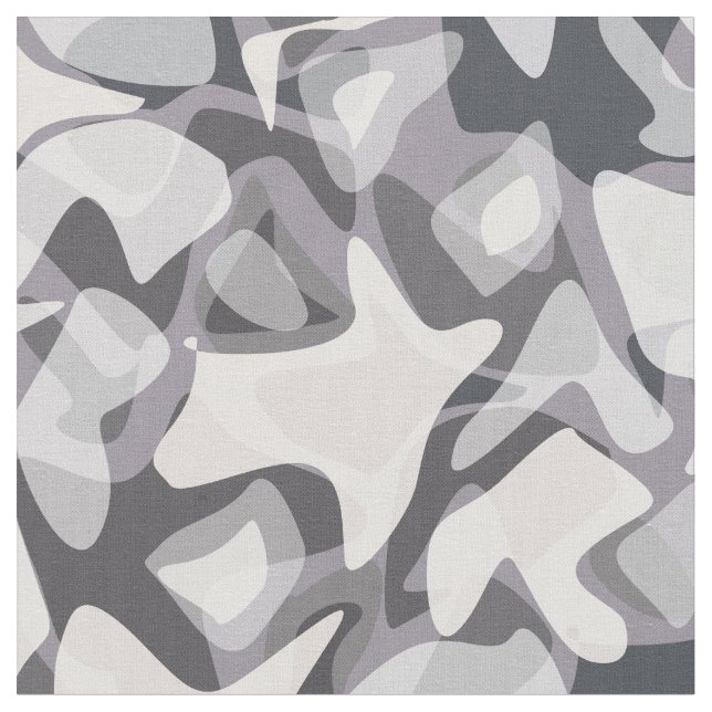 Tissu Motif de camouflage Abstrait gris clair (Fermer)