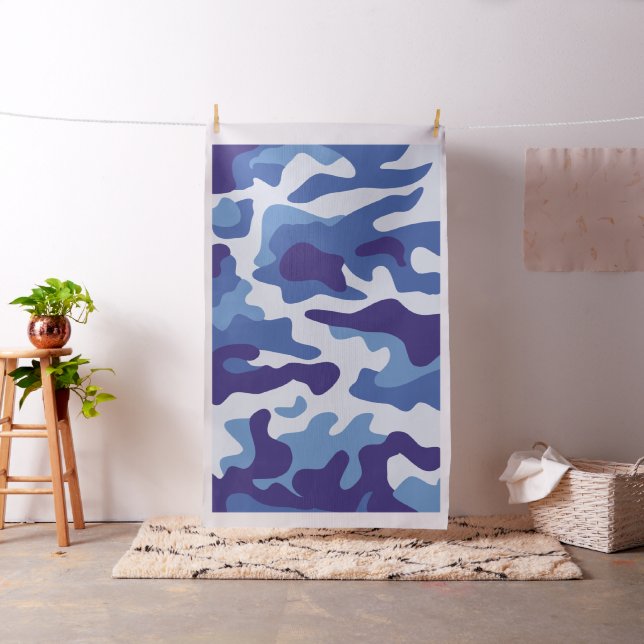 Tissu Motif de camouflage bleu (In Situ)