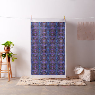 Tissu Motif de camouflage bleu et lilas
