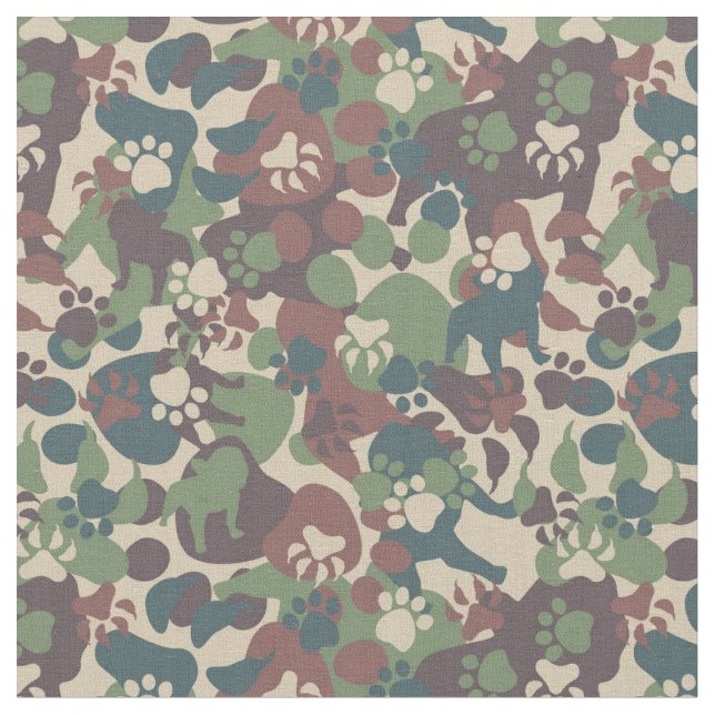 Tissu Motif de camouflage de chien (Fermer)