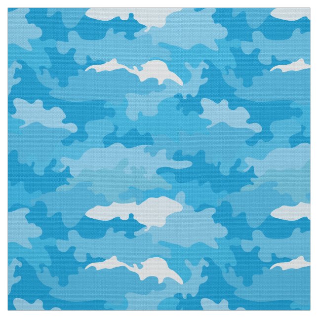 Tissu motif de camouflage de style bleu Cool (Échantillon)