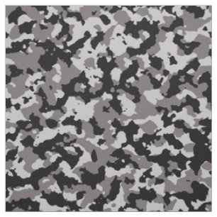 Tissu Motif de camouflage gris militaire