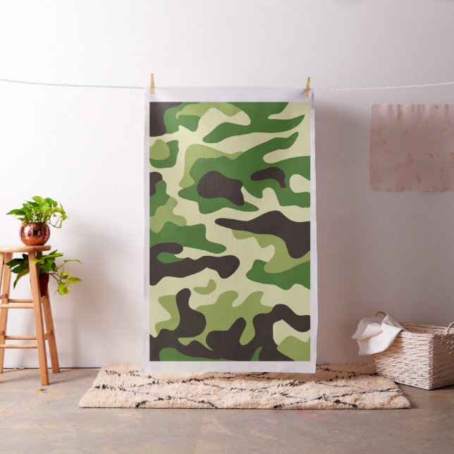 Tissu Motif de camouflage kaki (In Situ)