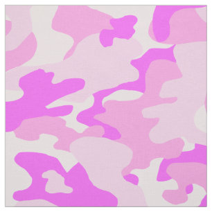 Tissu Motif de camouflage rose