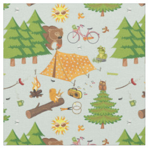 Tissu Motif de camping