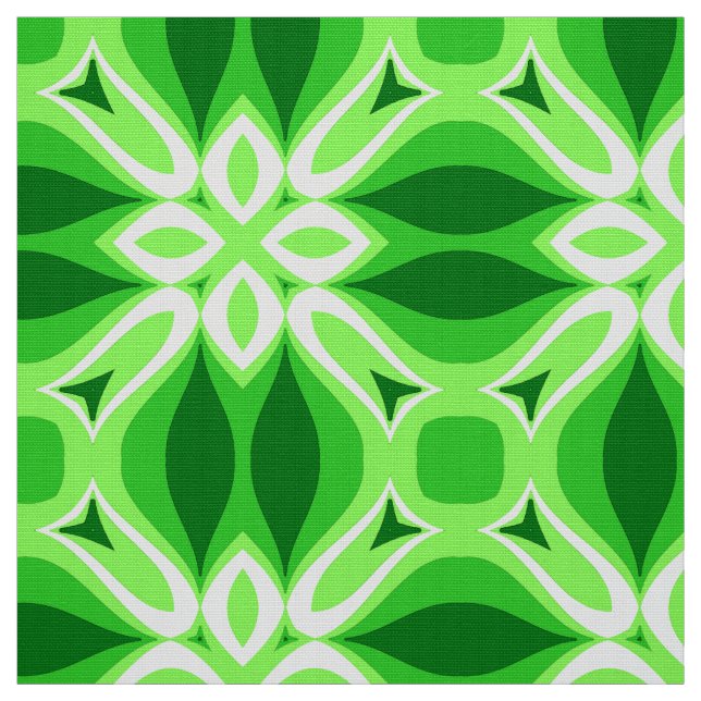 Tissu Motif de carreaux géométriques modernes Emerald Gr (Échantillon)