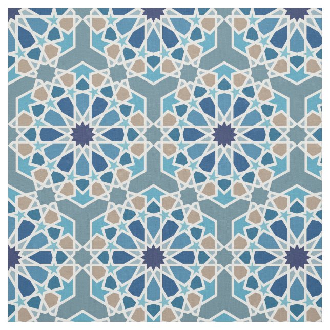 Tissu Motif de carreaux marocains (Échantillon)