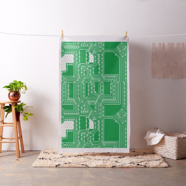 Tissu Motif de carte informatique (In Situ)