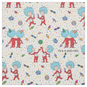 Tissu Motif de célébration de Chose Un Chose Deux