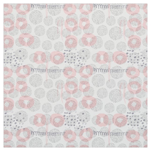 Tissu Motif de cercle de point de polka (Échantillon)