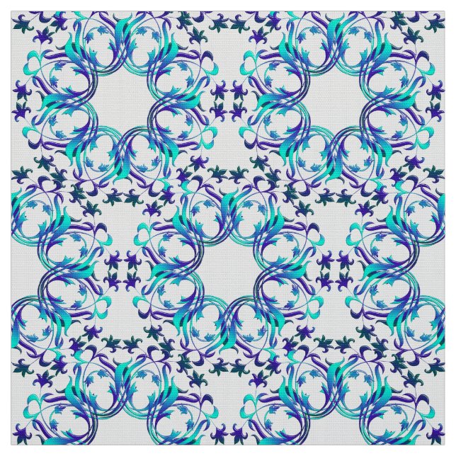 Tissu motif de cercles de damassé (Échantillon)