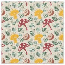 Motif de champignons du milieu du siècle