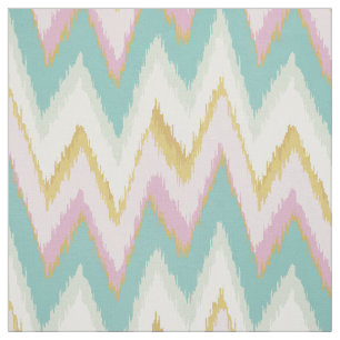 Tissu motif de chevron de tribus ikat aux couleurs chics