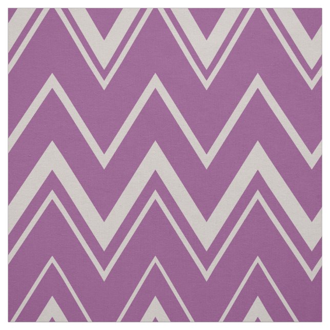 Tissu Motif de chevron pourpre orchidée moderne (Échantillon)
