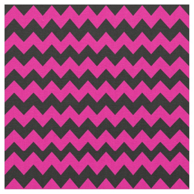 Tissu Motif de Chevron rose et noir (Fermer)