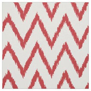 Tissu motif de chevron rouge à texture chic moderne