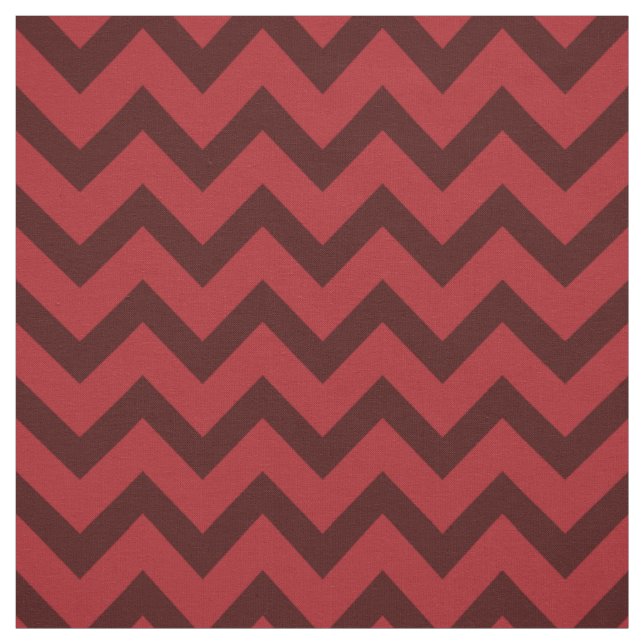 Tissu Motif de chevron rouge pourpre et marron (Échantillon)