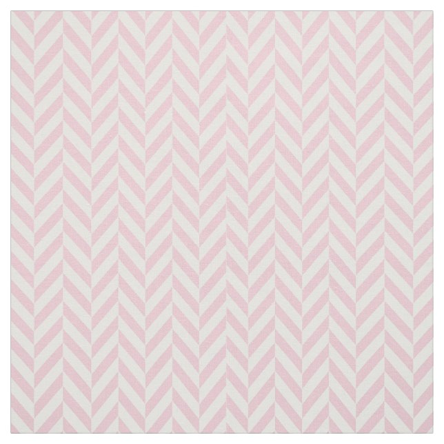 Tissu motif de chevron vintage rose pastel (Échantillon)