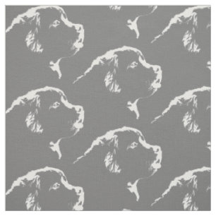 Tissu Motif de Chien de Chien de Chien de Terre-Neuve