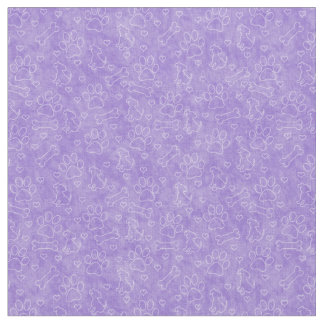 Tissu Motif de chien mou