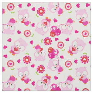 Tissu Motif De Chouettes, Chouettes Mignonnes, Chouettes
