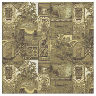 Tissu Motif de Chouettes de style anglo-japonais de l'ép