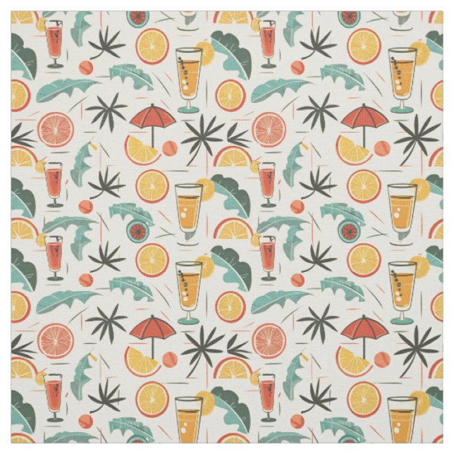 Tissu Motif de cocktail (Échantillon)