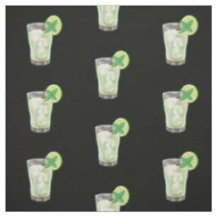 Tissu Motif de cocktail Mojito