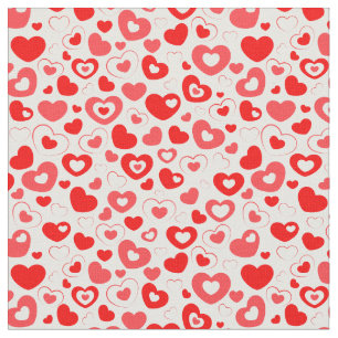 Tissu Motif de coeur