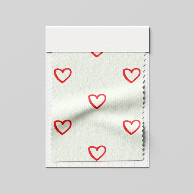 Tissu Motif de cœurs rouges, Mignon, Amour (Créateur téléchargé)