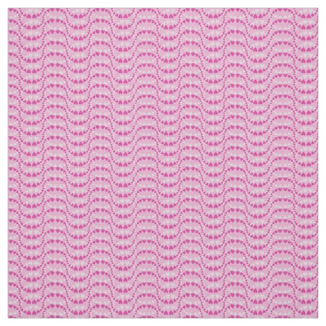 Tissu Motif de Coeurs Vavy en couleur rose (Échantillon)