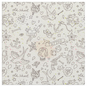 Tissu Motif de concept de tatouage