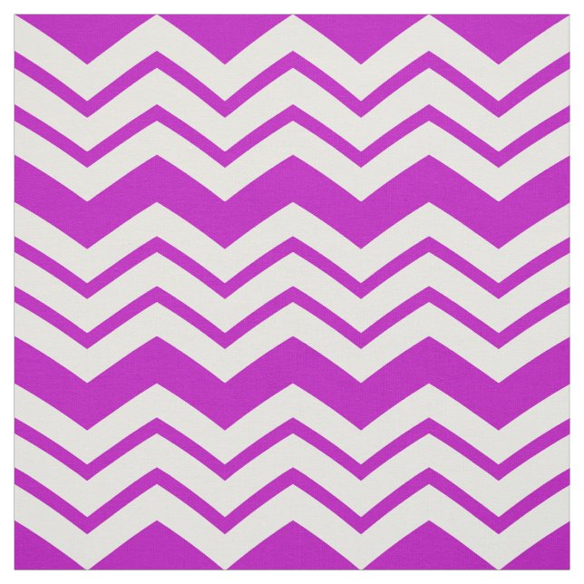 Tissu Motif de conception de zigzag chevron blanc violet (Échantillon)