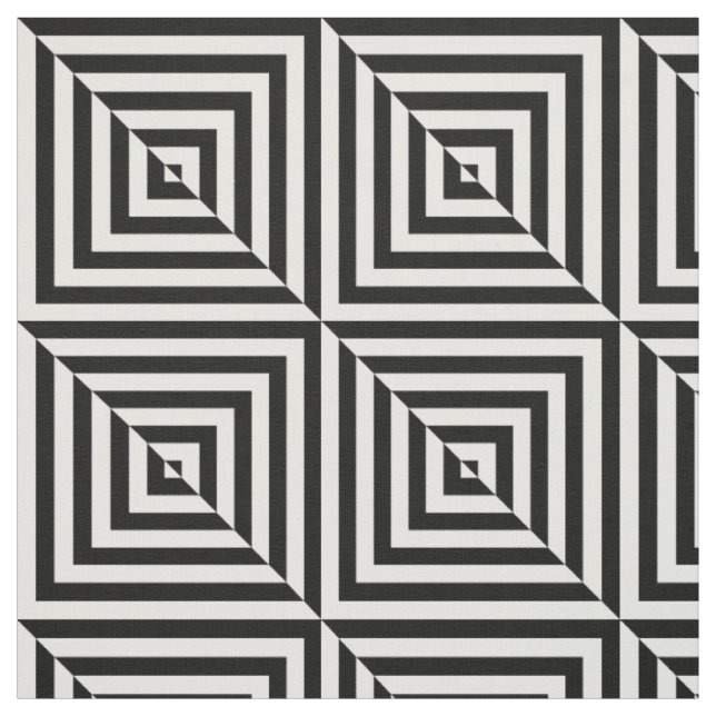 Tissu Motif de conception renversé par blanc noir (Échantillon)