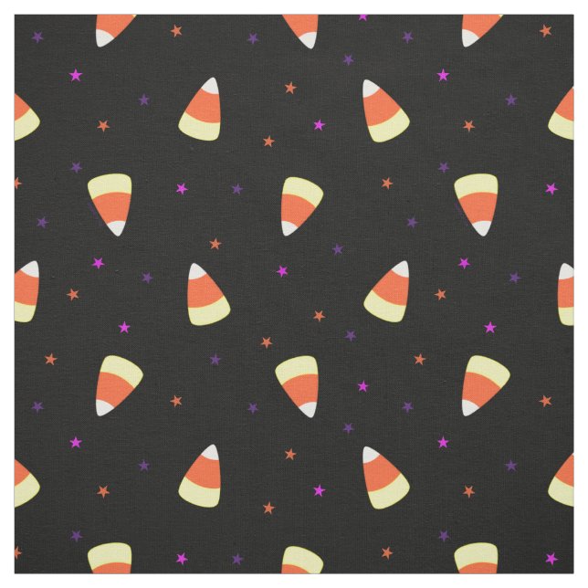 Tissu Motif de Corne de bonbons d'Halloween (Échantillon)