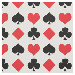 Tissu Motif de costume de carte