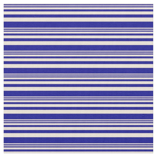 Tissu Motif de couleur bisque et bleu foncé (Fermer)