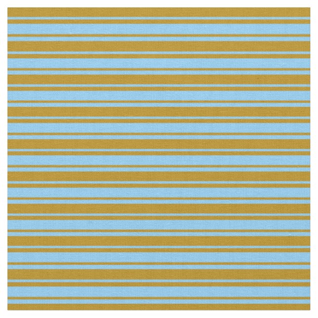 Tissu Motif de couleur bleu ciel clair et or foncé (Fermer)