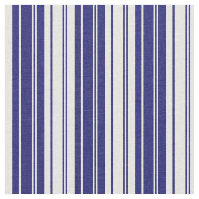 Tissu Motif de couleur bleu et blanc de minuit (Fermer)