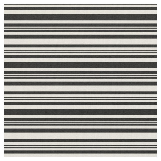 Tissu Motif de couleur noire et beige (Fermer)