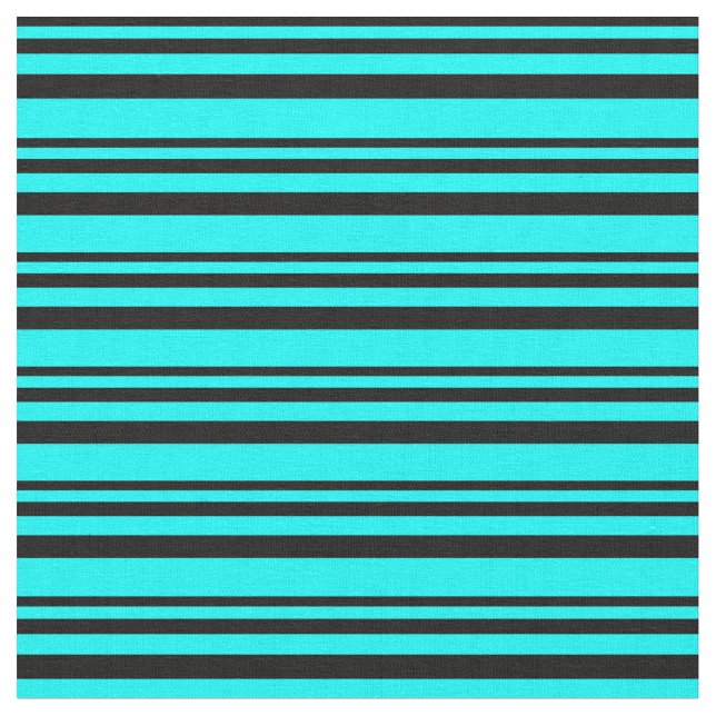 Tissu Motif de couleur noire et cyan (Fermer)