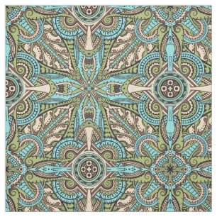 Tissu Motif de couleur ornée vintage