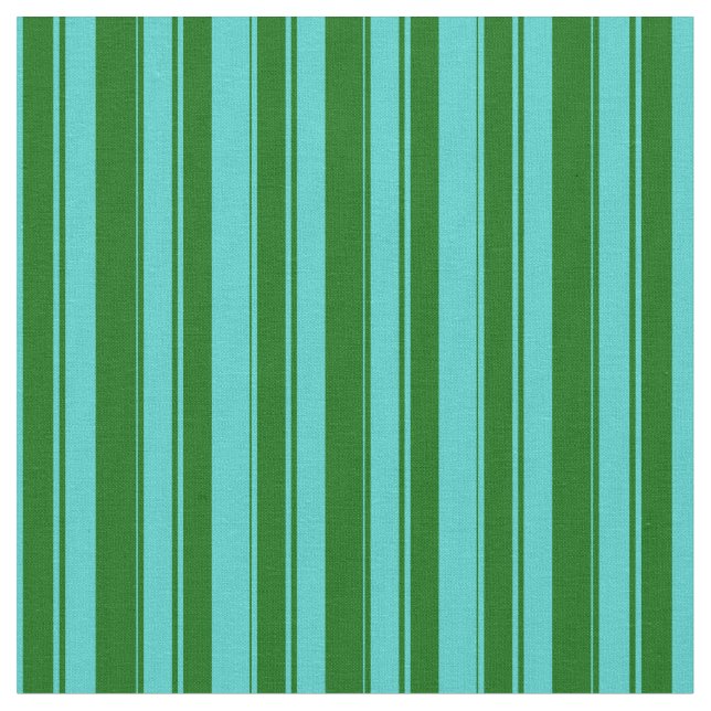 Tissu Motif de couleur turquoise et vert foncé (Fermer)