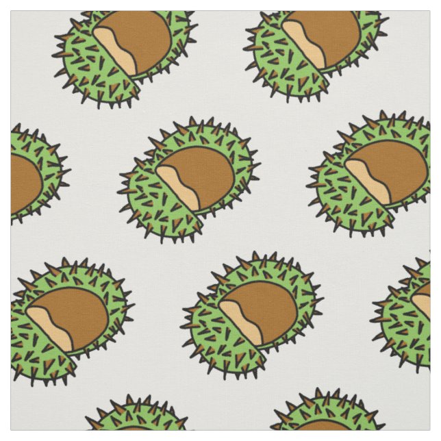 Tissu Motif de couple de marrons d'automne (Échantillon)