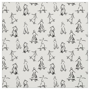 Tissu motif de croquis de sketch