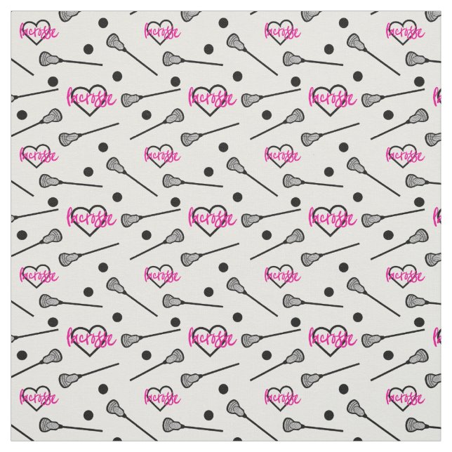Tissu Motif de crosse de crosse rose chaud (Échantillon)